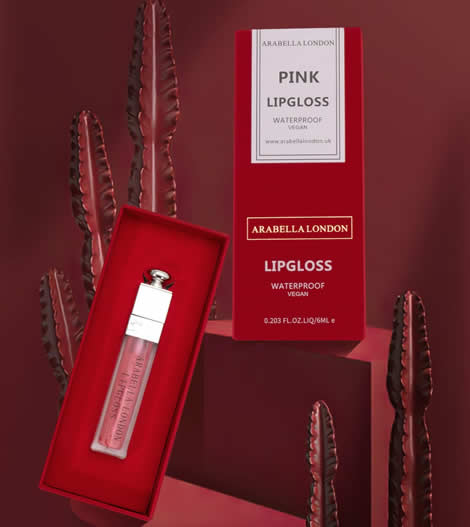 Makeup Lip Gloss | Lipgloss with Strawberry flavour | ARABELLA LONDON