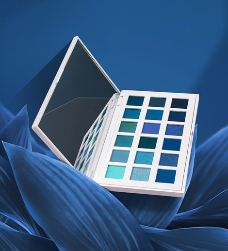 ARABELLA LONDON | Highly pigmented | 18 Shades Blue Eyeshadow Palette