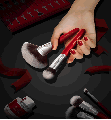 Arabella London | 17 pcs Makeup Brush full Set Box | with Leather Bag