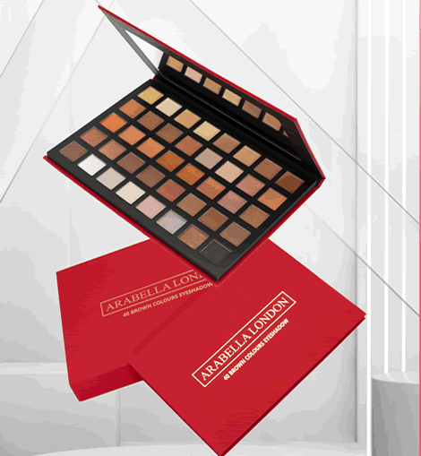 Arabella London | 40 highly pigmented Brown shades | Nude Eyeshadow Palette