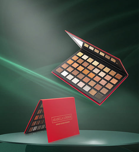 Arabella London | 40 highly pigmented shades | Nude Brown Eyeshadow Palette