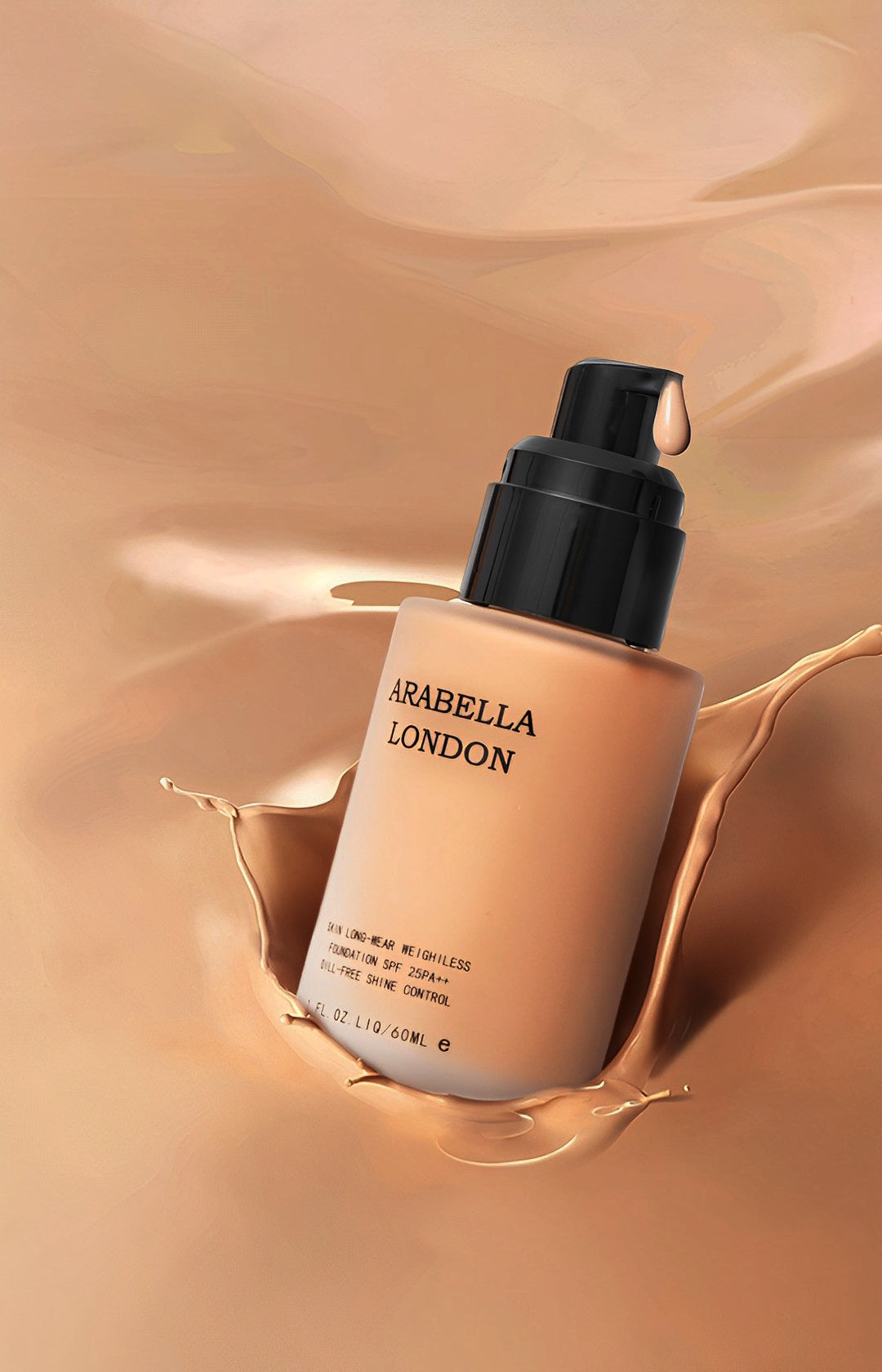 Foundation Full Coverage Flawless Finish | SPF 60mL | Vegan | Arabella London