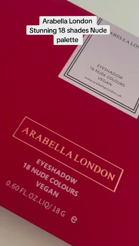 Arabella London Highly Pigmented Eyeshadow Palette 18 Shades Nude