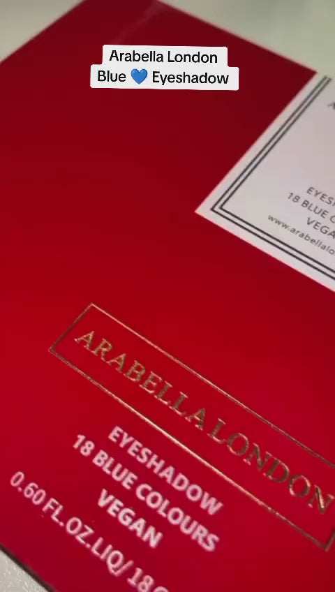 Arabella London Highly Pigmented Blue Eyeshadow Palette 18 Shades