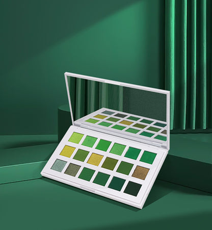 ARABELLA LONDON | 18 Shades Green Eyeshadow palette | Highly pigmented

