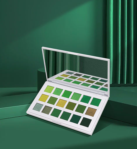 ARABELLA LONDON | 18 Shades Green Eyeshadow palette | Highly pigmented

