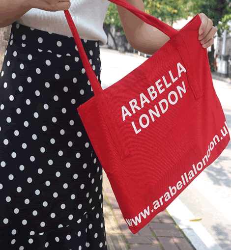 Arabella London CANVAS TOTE BAG - Stylish and Durable Eco-Friendly Tote for Everyday Use - ARABELLA LONDON Official