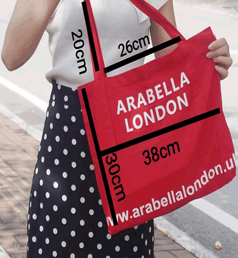 Arabella London CANVAS TOTE BAG - Stylish and Durable Eco-Friendly Tote for Everyday Use - ARABELLA LONDON Official