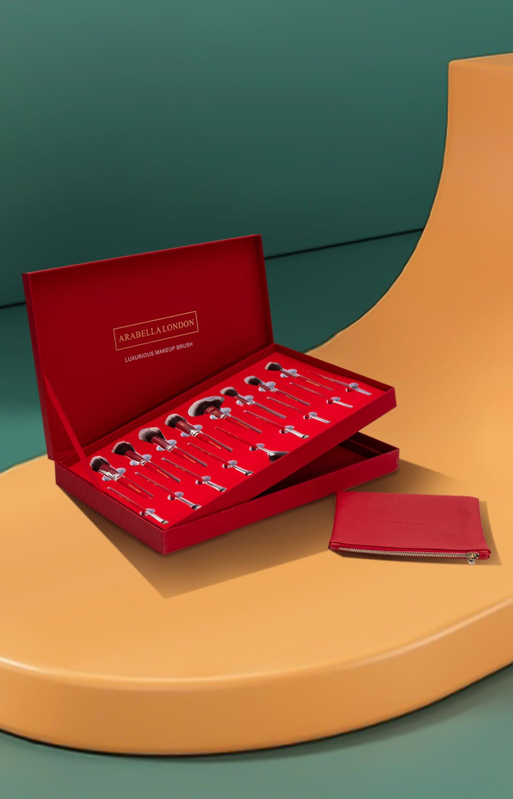 Arabella London Luxurious Makeup Brush Full Set With Leather Bag - ARABELLA LONDON Official