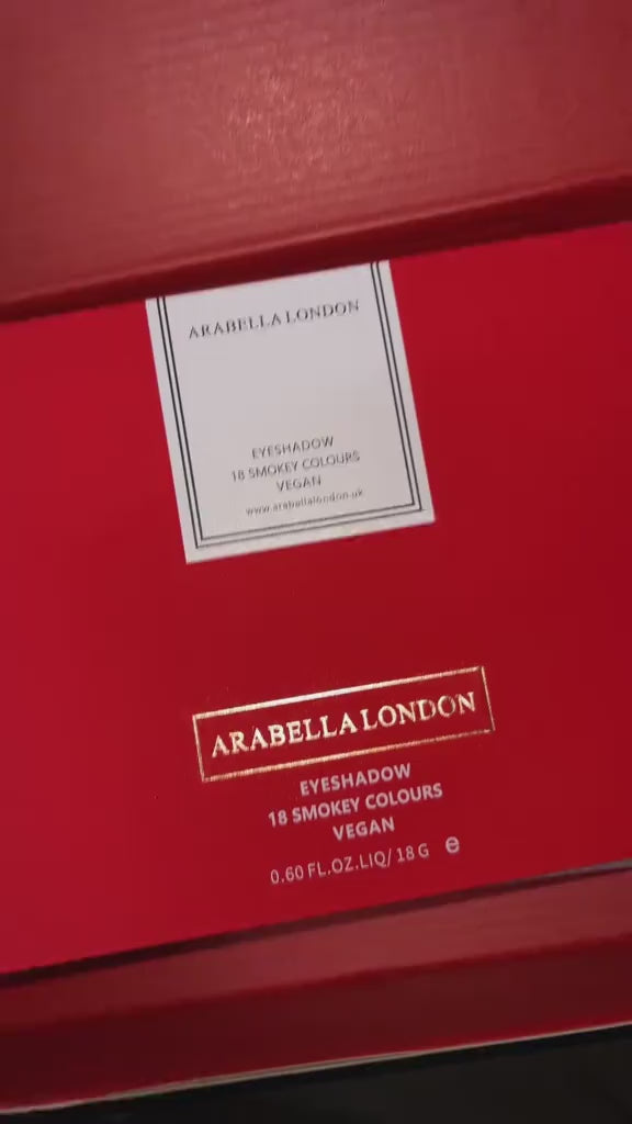 Arabella London 18 Smoky Grey Eyeshadow Palette for Stunning Eye Looks – Highly Pigmented
